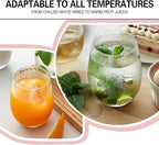 Stemless Wine Glasses Set of 8, 18 Ounces Red & White Wine Glasses for Party, Lead-free, Ideal Wine Accessories Gift (Clear)