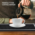 Bar Mat for Cocktail and Coffee Bar 6" x 12" Rubber Bar Service Spill Mat for Cocktail Bartender Coffee Bar or Countertop Mats Glass Drying Mat