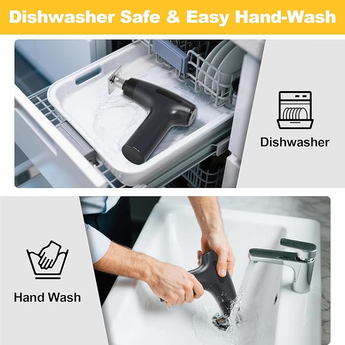 Electric Meat Tenderizer Tool - Meat Mallet 5 Adjustable Speeds, Auto Pressure Sensing, Stainless Steel Detachable Head, 1200mAh Battery for Beef Steak Chicken Pork Kitchen Use