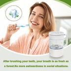 Ozone water cup rechargeable portable mouthwash cup | daily oral care fresh breath 11oz O3 generatorPurification Cup,Home Office Travel brushing teeth,rinsing mouth GlassCupoothbrush Holder