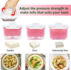 Adjustable Tofu Press - Effortlessly Remove Water from Silken, Firm & Extra Firm Tofu, BPA-Free, Dishwasher Safe - Perfect for Tofu and Cheese Enthusiasts