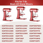 7QT Stainless Steel Flat Beater for KitchenAid Stand Mixer, Kitchen Aid Paddle Attachment Accessories/No coating/Dishwasher Safe Replacement for Kitchenaid Professional 7QT Series Mixer