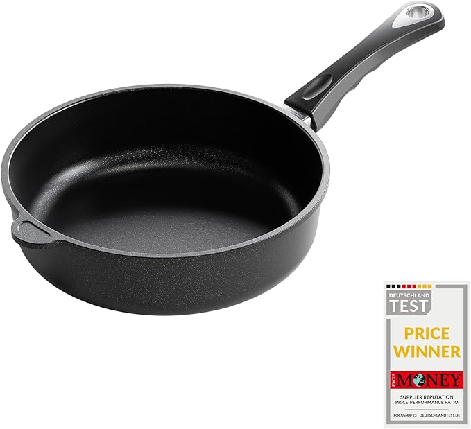 AMT Gastroguss The World´S [...] Casserole Frying pan Non-Induction, Diameter 26 cm, Height 7 cm, cast Aluminium (Aluminium), Lotan® Non-Stick Coating for Fat-Free-Frying, AMZN-726-US