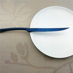 24-Piece Flatware Set,Extra Thick Heavy Duty - 18/10 Stainless Steel Cutlery Sets,High Matte Blue Finish Silverware Flatware Sets Service for 4, Use for Home,Kitchen Utensil Set