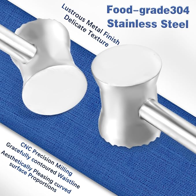 Meat Tenderizer Mallet Stainless Steel, Dual Side Meat Hammer Chicken Pounder, Heavy Duty Meat Beater for Steak and Beef, Meat Pounder Kitchen Cooking Mallet(1 PCS)