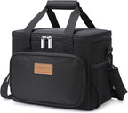 Lifewit Medium Lunch Bag Insulated Lunch Box Soft Cooler Cooling Tote for Adult Men Women, Black 12-Can (9L)