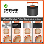 Air Fryer Magnet Silicone Buckle for Holding Down Air Fryer Parchment Paper, Lock Disposable Liners Safely & Prevent Paper to Burn,Orange,2 Set