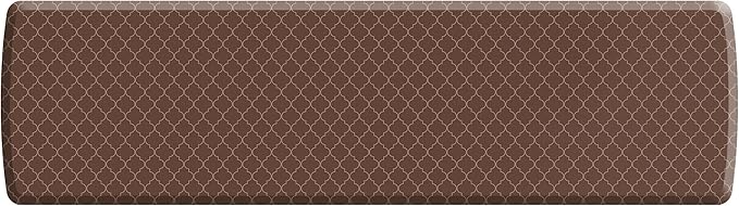 NewLife by GelPro Anti-Fatigue Designer Comfort Kitchen Floor Mat, 30x108" , Trellis Walnut Stain Resistant Surface with 3/4” Thick Ergo-foam Core for Health and Wellness