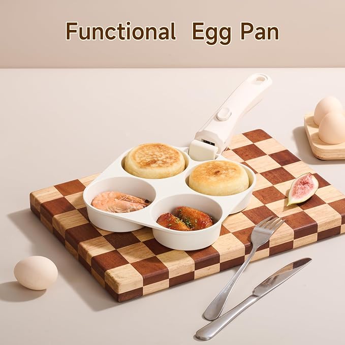 JEETEE Pots and Pans Set Non Stick 19pcs, Kitchen Cookware Sets with Detachable Handle, Induction Nonstick Cookware Set with Removable Handle, Stackable RV Cookware, Oven Safe, PFAS/PFOA Free, Beige