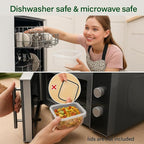 5 Set Fruit Storage Containers for Fridge with Colanders Dishwasher Safe, Leakproof Fruit and Vegetable Storage BPA-Free Plastic, Produce Storage Keep Berry Fruit Veggie Meat Fresh