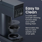 Chefman Caffeinator Single Serve Coffee Maker, Brew Kcups & Grounds, Drip Coffee Machine with Brew Strength Settings, Iced Coffee Function, 48 oz. Removable Water Reservoir