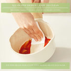 Pots and Pans Set Non Stick, Healthy Ceramic Cookware Set, 3pcs Kitchen Pots Frying Pan Saucepan, PFAS-Free, Cream