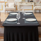 Linen Placemats Set of 8, Machine Washable, Heat Resistant, Wrinkle Free, Thick Polyester Kitchen Place Mats for Dining Table (Light Gray)