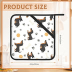 Funny Dachshund Pot Holders Set of 2 Heat Resistant Potholders,Fire Oven Hot Pads for Kitchen Cooking Baking Barbecue
