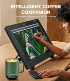 Heated Coffee Mug T1-14oz Fast Heating & Longer Battery Life Self Heating Coffee Mug Hot to 149℉ - Touch & App Controlled Mug Coffee and Hot Beverage Warmer, Gifts for Women and Men