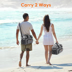 Lifewit Insulated Cooler Bag, 32/48 Can Large Leakproof Beach Cooler, Lightweight Portable Double Layer Soft-Sided Travel Ice Chest for Camping, Kayaking, Road Trips, Grocery Shopping