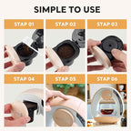 Single Serve Coffee Maker For K Cup Pod and Coffee Grounds /Tea, Fast Brew in 2 minutes, 2 IN 1 One Button Coffee Machine 4-8 Oz Brew Sizes, Stylish＆Compact For Home, Office, RV and Dorm, Champagne