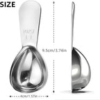 3 Piece 15g Coffee Scoop, Stainless Steel with Graduated Spoon for Coffee Beans, Sugar, Flavourings, etc