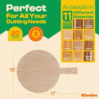 Riveira Maple Wood Cutting Board – Gourmet Maple Grandeur: 17 x 12 Wooden Cutting Board – Natural Wooden Cutting Boards For Kitchen Decorative – Innovative Juice Grooves Maple Wooden Chopping Board