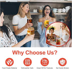 16Pcs Glass Cups With Bamboo Lids and Straws,16Oz Ice Coffee Cup,Drinking Glasses Cups Set,Water Bottles Glasses for Juicing,Beer,Coffee,Soda,Tea-Glass Tumbler Reusable for Gifts