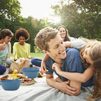 PYRMONT Wheat Straw Bowls 36oz Cereal and Salad Bowl Set of 8 Dishwasher & Microwave Safe Bowls for Kitchen, Plastic Bowls Reusable for Salad, Cereal, Snack, BPA-Free