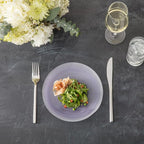 Fortessa Arezzo 18/10 Stainless Steel Flatware, 40 Piece Place Setting (Service for 8), Silver