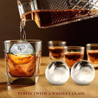 Round Ice Cube Mold,1.8 INCH x 8,Ice Ball Maker Mold | Round Ice Cube Trays for Freezer,Whiskey Ice Cubes Mold,Circle Ice Cube Tray with Lid,Ice Trays Ice molds for Whiskey,Cocktails,Coffee