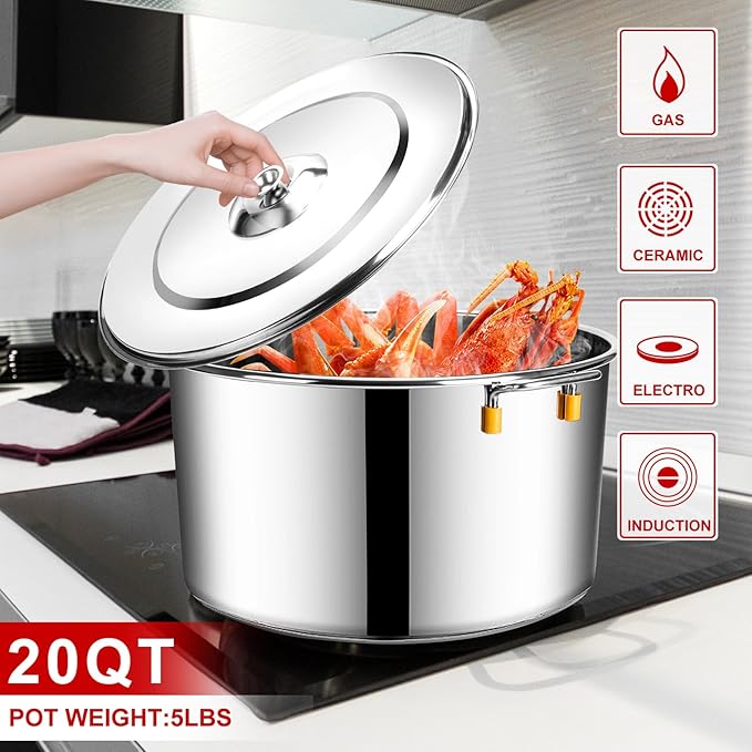Pasta Cooker Insert Set Stainless Steel Pasta Pot With Strainer Basket Multipots Cooking Tool For Noodles Dumplings Pasta For Home Kitchen Restaurant,3 Holes