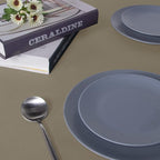 sancua Rectangle Tablecloth - 54 x 108 Inch - Stain and Wrinkle Resistant Washable Polyester Table Cloth, Decorative Fabric Table Cover for Dining Tables, Buffet Parties and Camping, Taupe