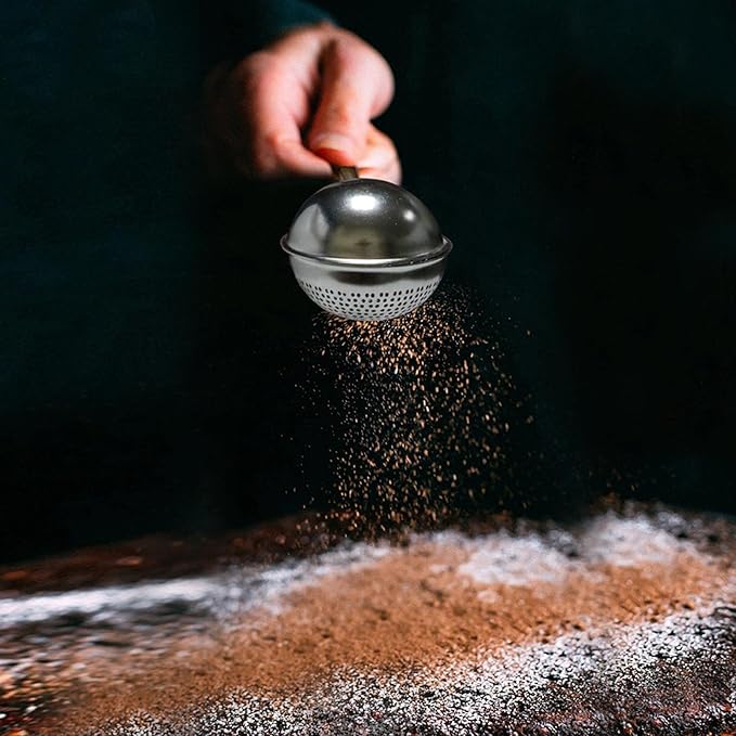 HULISEN Stainless Steel Biscuit Cutter Set, Flour Duster, Pastry Scraper and Dough Blender, Sturdy & Long-Lasting with Ergonomic Rubber Grip, Professional Baking Dough Tools, Gift Package (4 Pcs/Set)