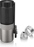 WACACO Exagrind, Manual Coffee Grinder, Stainless Steel Conical Burr, High Precision Adjustable Coffee Bean Grinder with Hand Crank, Handheld Portable Grinder for Espresso, Pour-over, Camping, Travel