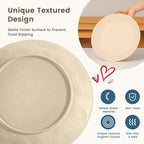 Homienly Premium Wheat Straw Dinnerware Sets, Lightweight & Unbreakable Plates and Bowls Sets,Cups,Service for 4,Dishwasher and Microwave Safe 16 PCS Dish Sets for Home，Camping- Beige