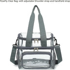 FlowFly Double Layer Cooler Insulated Lunch Bag Adult Lunch Box Large Tote Bag for Men, Women, With Adjustable Strap,Front Pocket and Dual Large Mesh Side Pockets