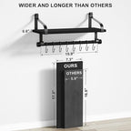 Love-KANKEI Floating Shelf Wall Shelf for Storage Rustic Wood Kitchen Spice Rack with Towel Bar and 8 Removable Hooks for Organize Cooking Utensils or Mugs Black