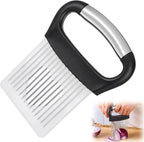 Onion Slicer Holder Large Onion Cutter Vegetable Chopper Kitchen Food Slicer Practical Meat Tenderizer Tool Stainless Steel Tomato Slicers for Slicing Onions Kiwifruit Tomato Avocados Eggs Lemon Meat