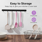 Silicone Cooking Utensils Set, Onader 6 Pcs Kitchen Utensils for Cooking, Heat Resistant Kitchen Gadgets Tools Set for Nonstick Cookware - 3 Mixed Color (Khaki & Pink & White)