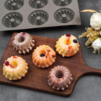 3Pcs Mini Bundt Cake Pans for Baking, 6-Cavity Silicone Bundt Cake Pan Nonstick, Small Bundtlette Cake Silicone Mold for Cupcakes, Donuts, Cornbread, Brownies, Jellies