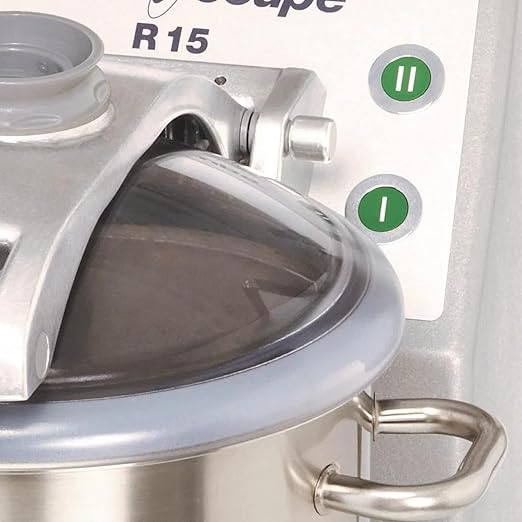 Robot Coupe R15U 2-Speed Vertical Cutter Mixer Food Processor with 15-Quart Stainless Steel Bowl and 4-Quart Mini Stainless Steel Bowl, 208-240v/3ph