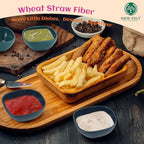 Homienly Soy Sauce Dishes, Wheat Straw Small Bowls Set of 6 - 4.5 OZ Unbreakable Dipping Cups for Dessert, Sauce, Side Dish, Mini Prep