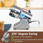 Electric Grain Grinder Mill, 1000g High-Speed Spice & Herb Grinder, Commercial Powder Machine for Dry Cereals, Grain, Coffee, Corn, Beans – CE Approved