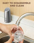 Sangcon Gravity Electric Salt and Pepper Grinder Set RECHARGEABLE Automatic Salt Pepper Shakers USB-C No Battery Needed - LED Light One Hand Operation, Adjustable Coarseness Pepper Mill Set