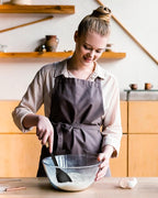 Silicone Cooking Spoons, Great for Scooping Sides and Serving Hearty Stews, BPA-Free Matte Silicone, Wooden Handle Serving Spoon for Nonstick Cooking Surfaces (Black)