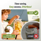 INKBIRD 3-in-1 Electric Jar Vacuum Sealer Kit for Wide/Regular Mouth Mason Jars & Bags, Wireless Portable & Automatic Mini Vacuum Sealer with Reusable Jar Lids*4 for Canning Jar, 100 Cycles, Gift