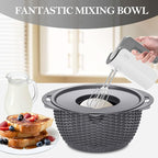 4-in-1 Colander with Bowl Set – Food Strainers and Colanders - Stainless Steel Rotatable Strainer for Fruits & Veggies – Pasta Strainer - Kitchen Essentials - Grey