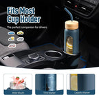 Kodrine Water Bottle with Straw, 24 oz Glass water Bottle with 2 Lids Bamboo Straw Lid and Spout Lid with Handle, 32 oz Clear Water Bottle Glass for Sports Travel, Waterbottle with Time Marker