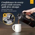 ESPRO - P3 French Press Coffee Maker – Patented Double Microfilter for Sludge and Grit Free Coffee, Black, 32 oz