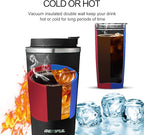 GEMFUL Travel Coffee Mug To Go Insulated Tumbler with Lid Portable Stainless Steel Reusable Leak proof Cups for Women Hot Cold Drinks 17oz (6 Pack)
