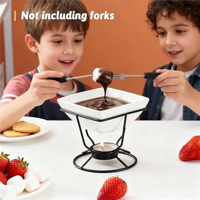 2 Pcs Butter Warmers for Seafood,Ceramic Butter Warmers for Chocolate or Cheese,Fondue Dishwasher Safe,Oven Safe,Microwave Safe