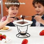 2 Pcs Butter Warmers for Seafood,Ceramic Butter Warmers for Chocolate or Cheese,Fondue Dishwasher Safe,Oven Safe,Microwave Safe