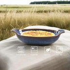 Ceramics Au Gratin baking Dishes Set of 2, Baking Tray Bake ware, 10.5 oz Ramekins, for Pie Pan, Appetizer, Tart, Dessert, Quiche, Oven Small dish, individual dishes Oval 9.3 Inch